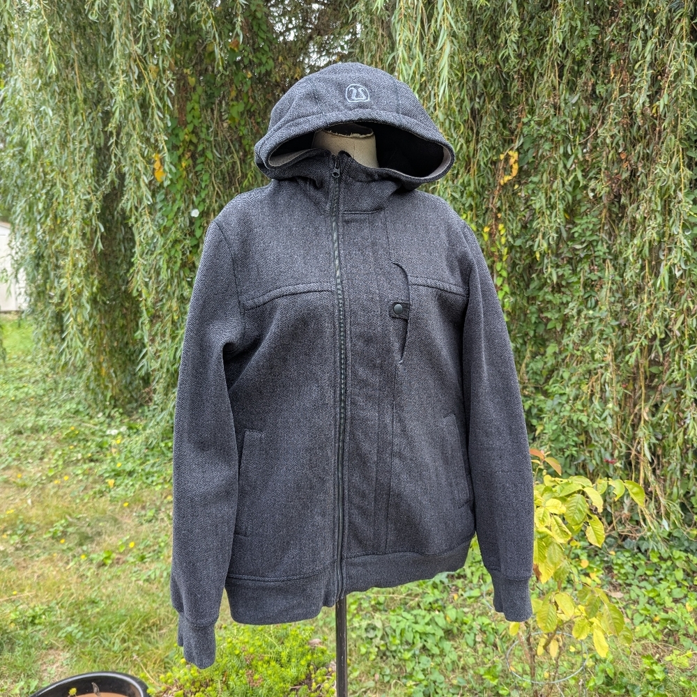 Lululemon West Coast Hoodie Skeleton Bone Gray mens size L - Picture 15 of 16